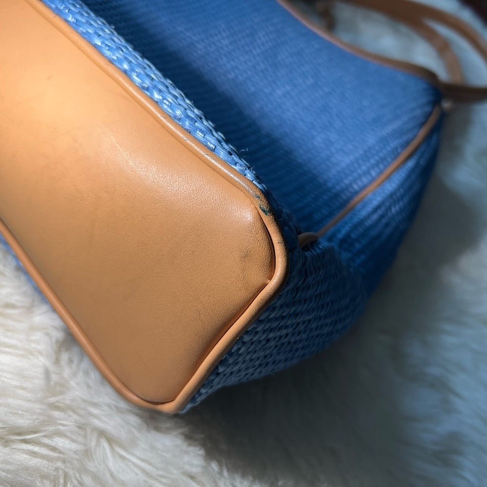 Fossil Woven Straw Purse Bag | Blue | - Picture 7 of 9